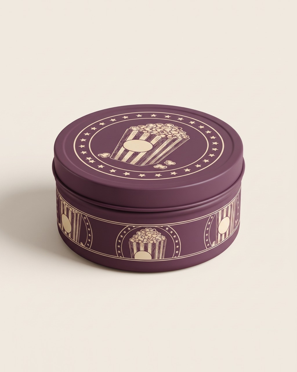 Caramel Corn Candle in Plum